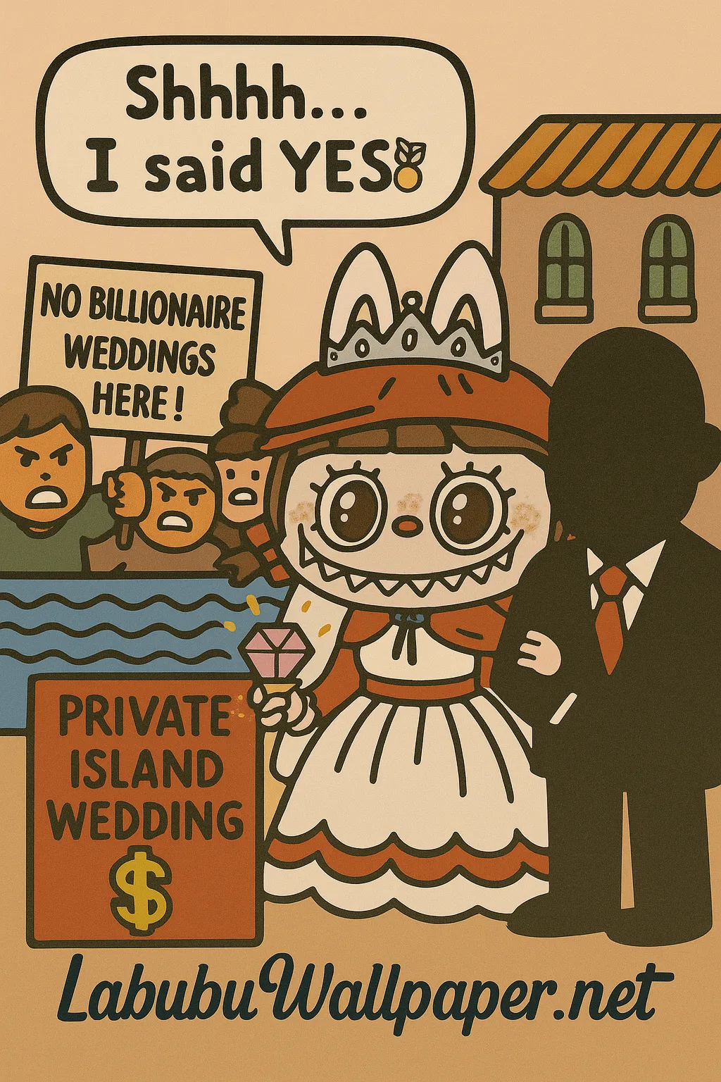 Labubu marries Jeff Bezos like Lauren Sánchez